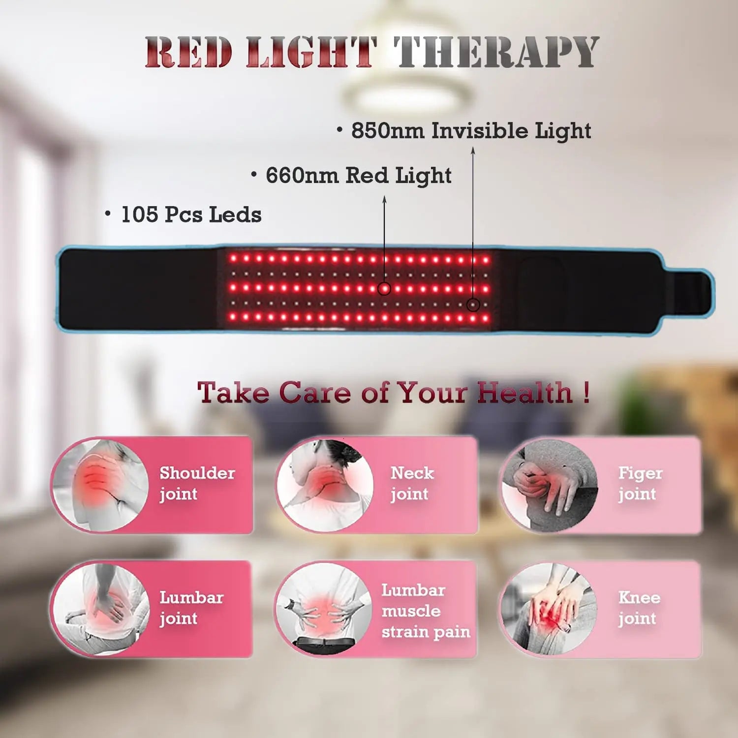 infrared led therapy belt specs